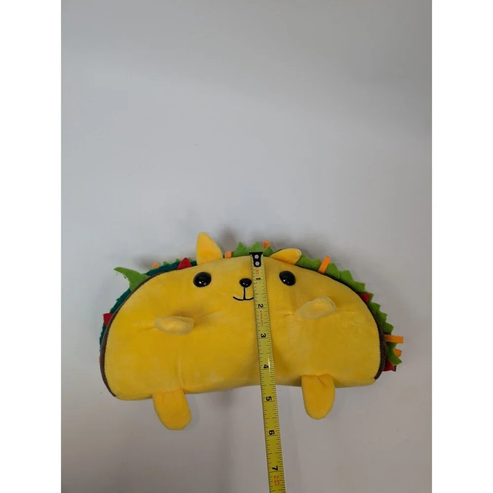 Exploding Kittens Tacocat Plush 10” Taco Cat Stuffed Animal Yellow 2018